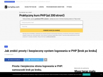 Jak zrobić prosty i bezpieczny system logowania w PHP [krok ...