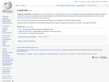 Logowanie – Wikipedia, wolna encyklopedia