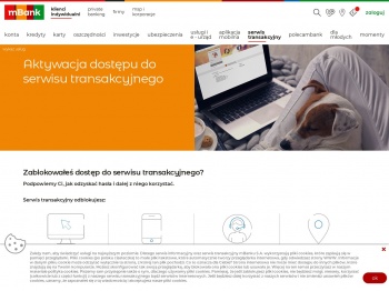 Aktywacja dostępu do serwisu transakcyjnego | mBank.pl