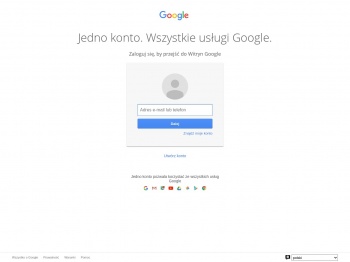 Witryny Google: logowanie