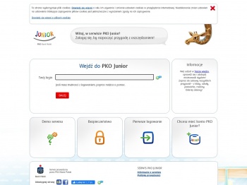 Serwis internetowy PKO Junior