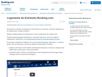 Logowanie do Extranetu Booking.com | Booking.com for ...