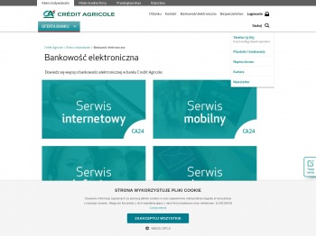 Bankowość elektroniczna - Klienci indywidualni - Crédit Agricole