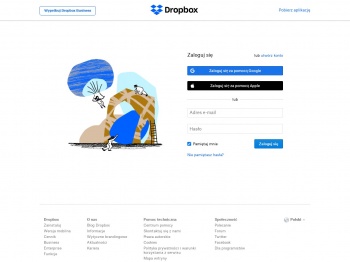 Logowanie - Dropbox