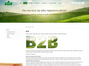 B2B - Hurtownia produktów ekologicznych - EkoWital