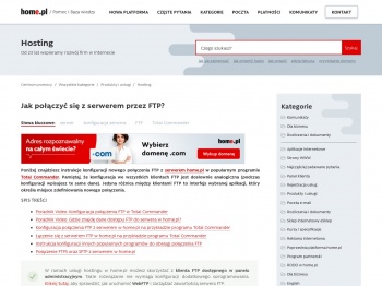 Jak połączyć się z serwerem przez FTP? » Pomoc | home.pl