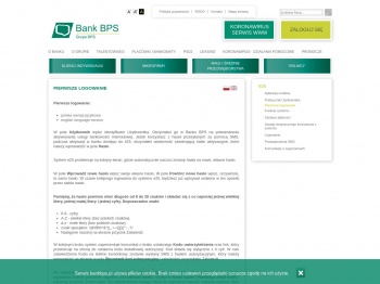 BPS | Pierwsze logowanie - Bank BPS