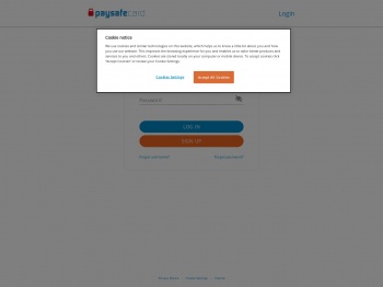 Log in to my paysafecard