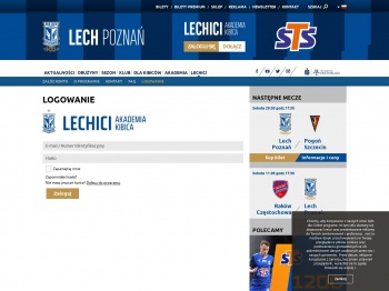 Logowanie - Lech Poznań
