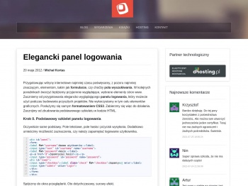 Elegancki panel logowania – webroad.pl