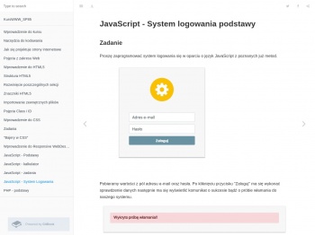 JavaScript - System Logowania · KursWWW_SP85 - Piotr Bach
