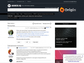 Rozwiązano: ORIGIN - Logowanie online jest obecnie ...