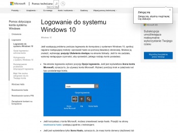 Logowanie do systemu Windows 10 - Microsoft Support