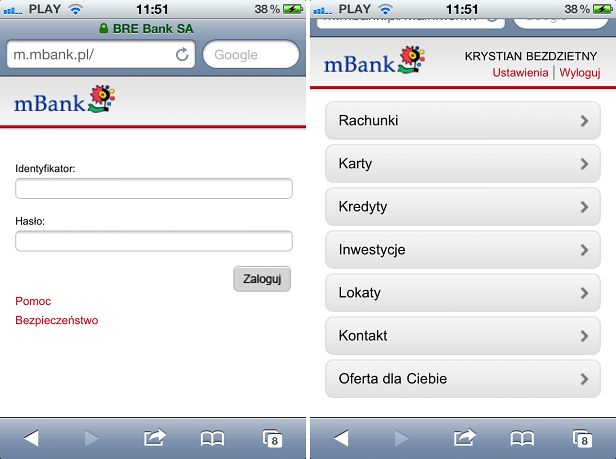 mBank udostępnił mobilną odsłonę serwisu transakcyjnego