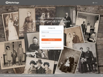 Zaloguj się - Serwis MyHeritage - MyHeritage.pl