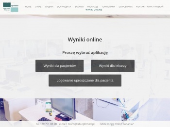 Wyniki online - Medyczne Laboratoria Diagnostyczne OptiMed ...