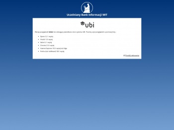 UBI - Uczelniany Bank Informacji WIT