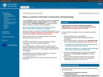 USOSweb - Uniwersytet Wrocławski