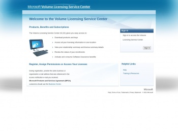 Microsoft Volume Licensing Service Center (VLSC)