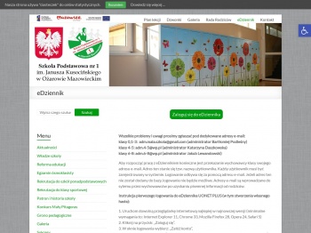 eDziennik | Szkoła Podstawowa nr 1 w Ożarowie Mazowieckim