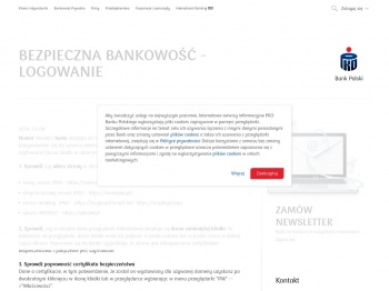 Bezpieczna bankowość - logowanie - PKO Bank Polski