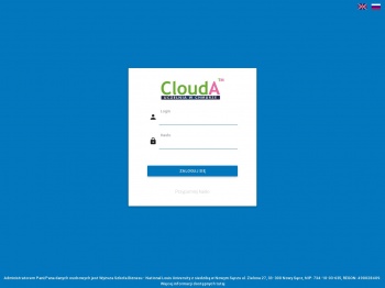 CloudA: logowanie
