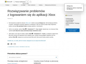 Rozwiązywanie problemów z logowaniem się do aplikacji Xbox