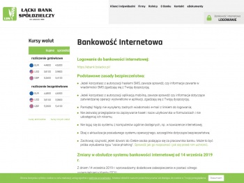 Bankowość internetowa | Łącki Bank Spółdzielczy