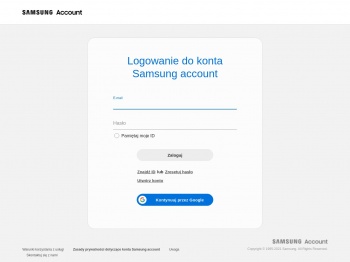 Zaloguj | Samsung Account