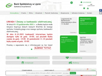 Bank Spółdzielczy w Lipnie: Strona główna
