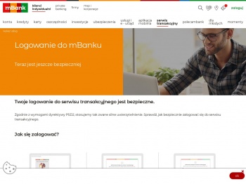 Nowe logowanie do serwisu transakcyjnego | mBank.pl