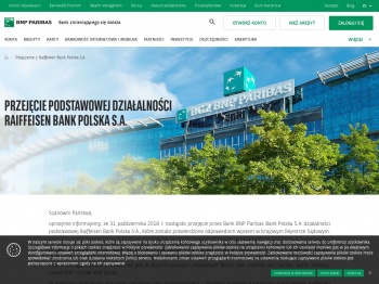 Połączenie z Raiffeisen Bank Polska S.A. | BNP Paribas Bank ...