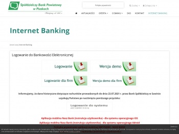 Internet Banking,SBP Piaski -BS Piaski, Piaski, Bank ...