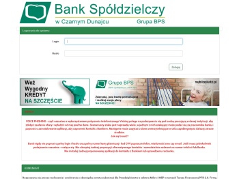 eBankNet - Bank Spółdzielczy w Czarnym Dunajcu