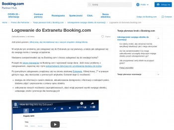 Logowanie do Extranetu Booking.com | Booking.com for ...