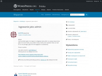 logowanie jako admin | WordPress.org Polska